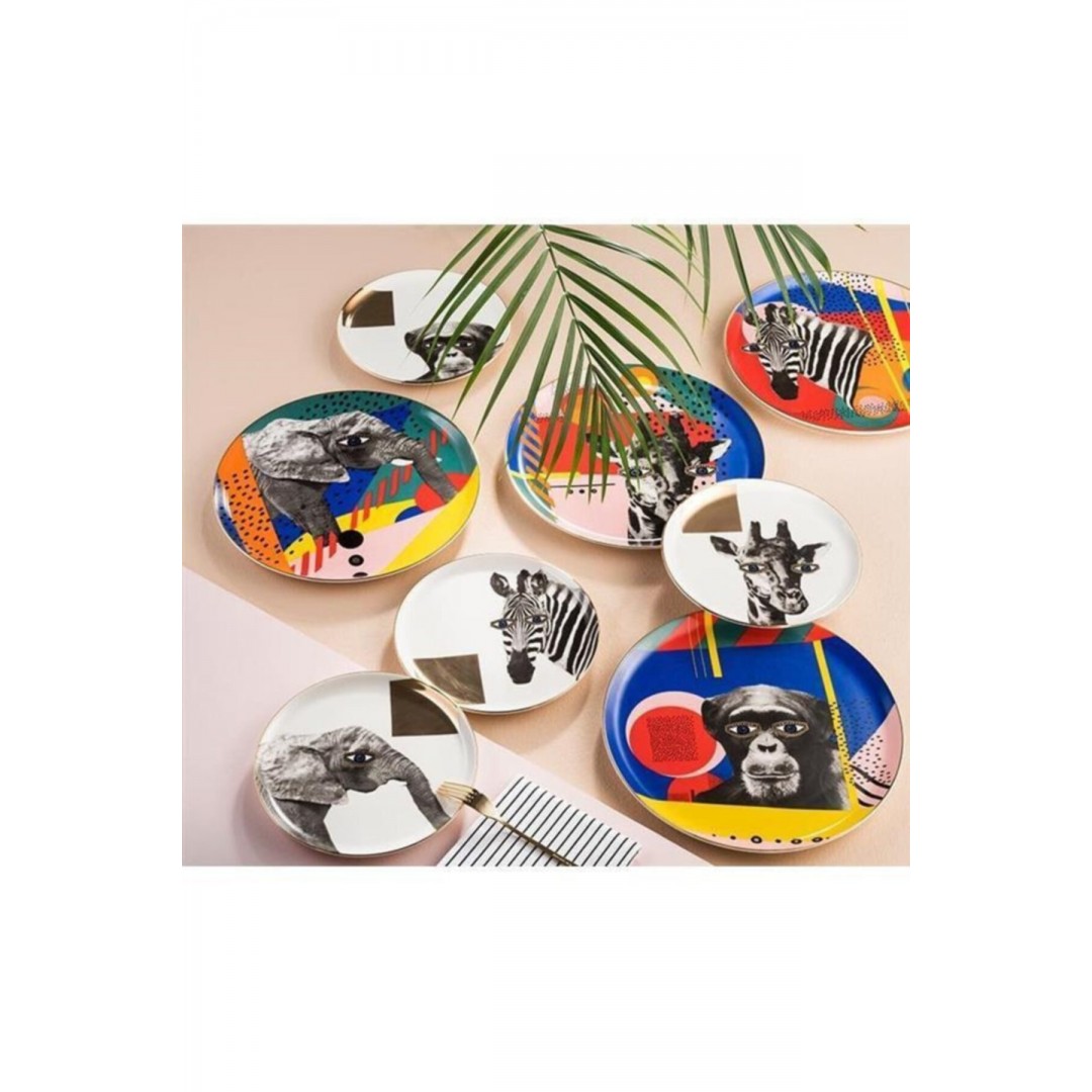 Porland Wild Life Düz Tabak 20 cm X 4 lü Set