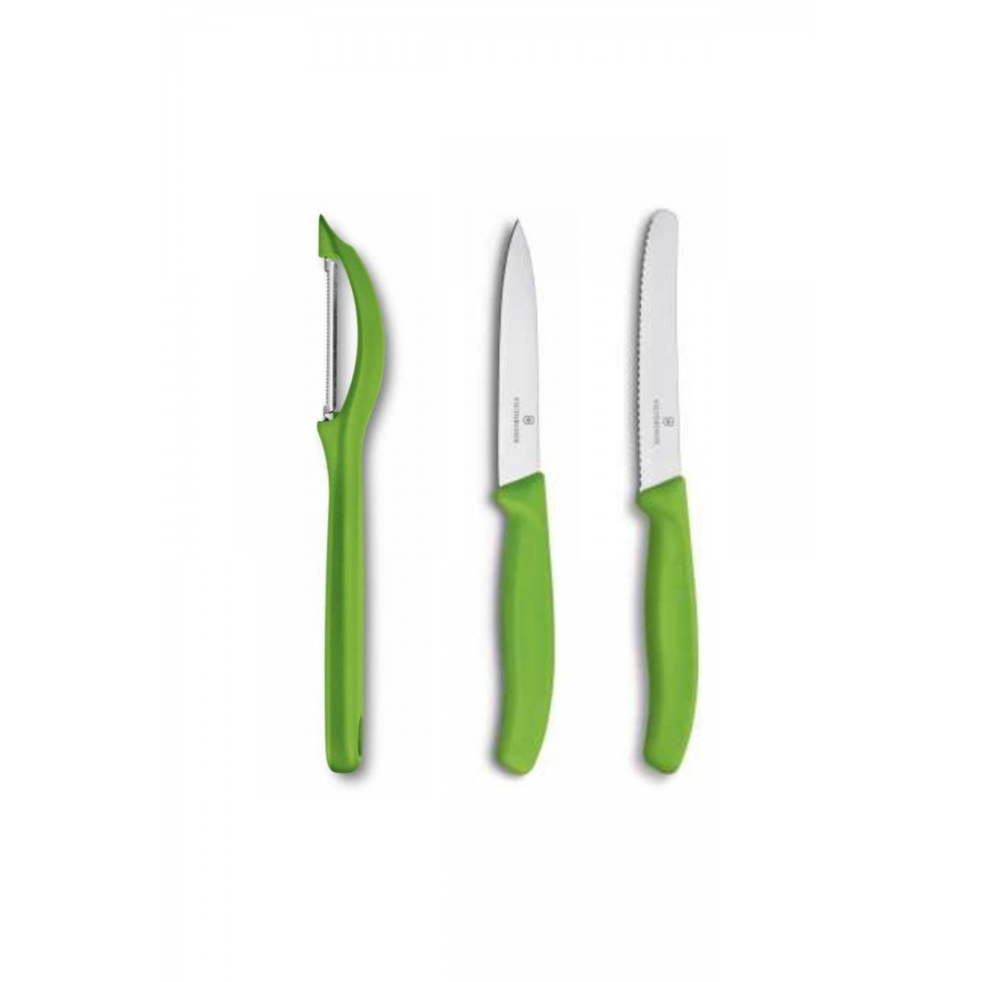 Victorinox Yeşil Soyacak Ve Soyma Bıçak Seti
